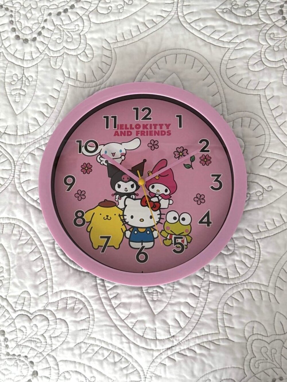 Sanrio Hello Kitty & Friends Pink Wall Clock